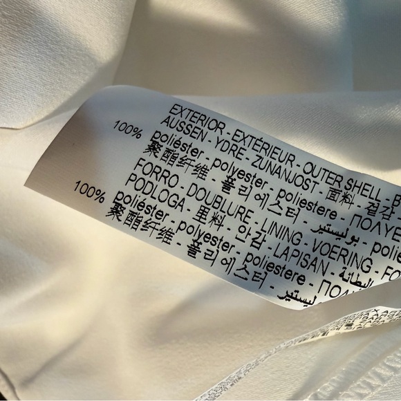 NWT Zara Pleated Shoulder Draped Cowl Neck Sleeveless Blouse in White Size XL - Picture 14 of 16